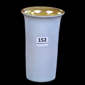 Tumbler, Unmarked Steuben, Gold Calcite Art Glass