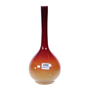 Vase, Wheeling Peachblow Art Glass, Gloss Finish