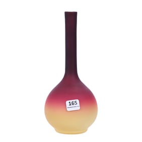 Vase, Wheeling Peachblow Art Glass, Satin Finish