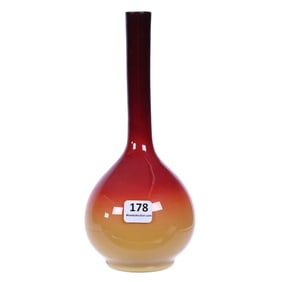 Vase, Wheeling Peachblow Art Glass, Gloss Finish