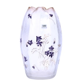 Vase, Unmarked St. Denis French Cameo Art Glass