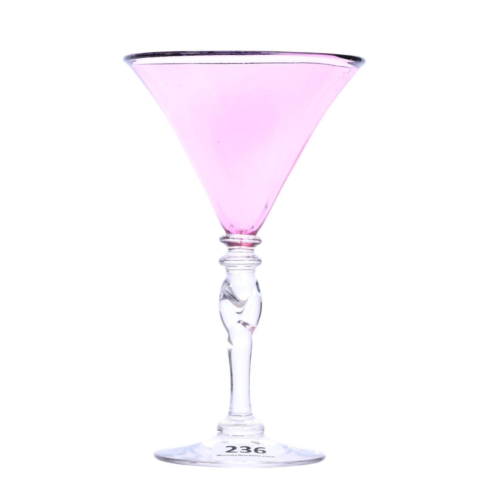 Cocktail Stem, Unmarked Steuben Art Glass (1 of 3)