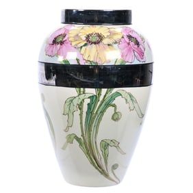 Large Vase, Signed France Studio, Chicago, Marked D&C, Limoges