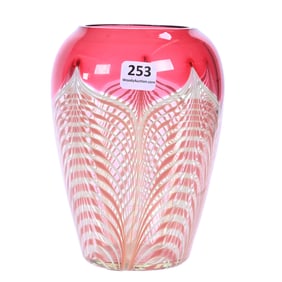 Vase Signed Durand #1812-7, Art Glass