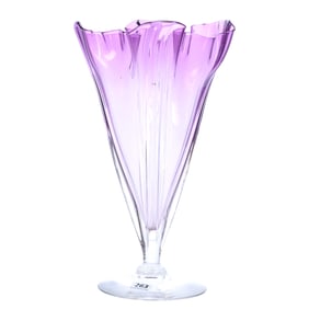 Pedestal Vase, Unmarked Steuben Art Glass