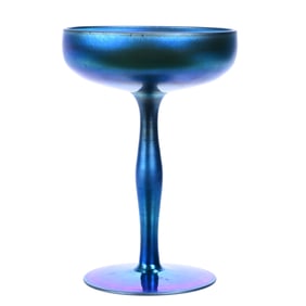 Compote Signed Aurene #2642 By Steuben Art Glass