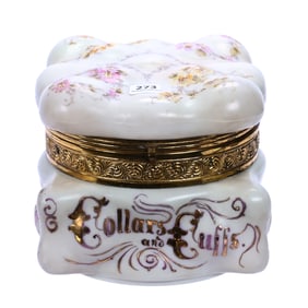 Collars And Cuffs Box, Unmarked Wave Crest, Egg Crate Mold