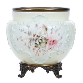 Footed Jardiniere, Wave Crest Stamp Mark