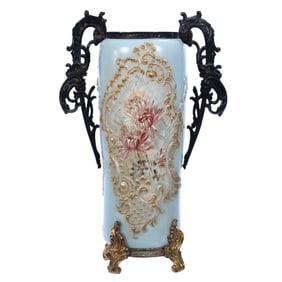 Two Handled Vase, Wave Crest Banner Mark