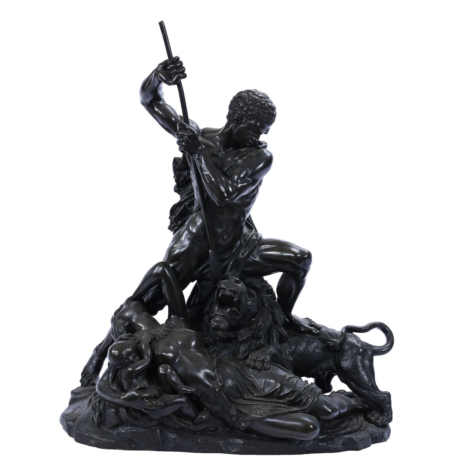 Incredible Bronze Figural Group, Artist Signed J. J. Jaquet (1822-1898) (1 of 7)