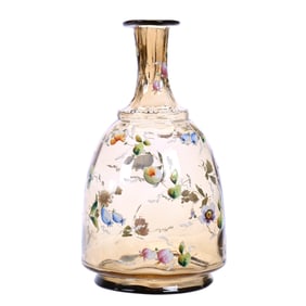 Carafe, Unmarked Moser Art Glass, Solid Amber Coinspot