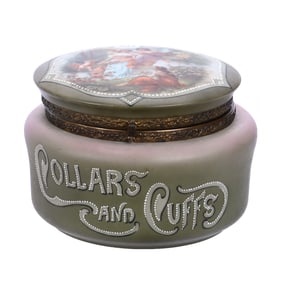Collars And Cuffs Box, Marked Nakara, Rare Scene Featuring Women Amongst Fairies