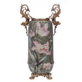 Two Handled Vase, Marked Kelva