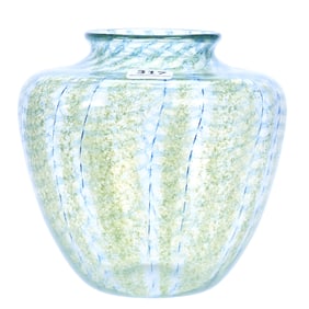 Vase, Unmarked A. Douglas Nash, Chintz Art Glass