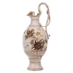 Ewer, Unmarked Worcester Porcelain