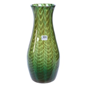 Vase, Unmarked A. Douglas Nash, Chintz Art Glass