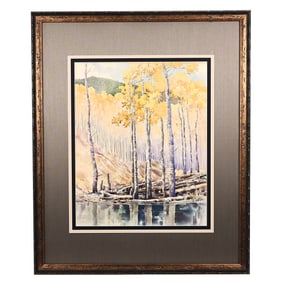 Original Watercolor, Signed Arthur Hall (1889-1981)