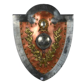 Shield Shaped Memorial Placard, Thespians Members Of The Savoy Theatre
