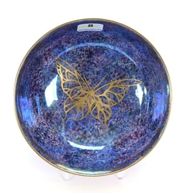 Imperial Bowl Marked Wedgwood Hummingbird Lustre, #Z5294
