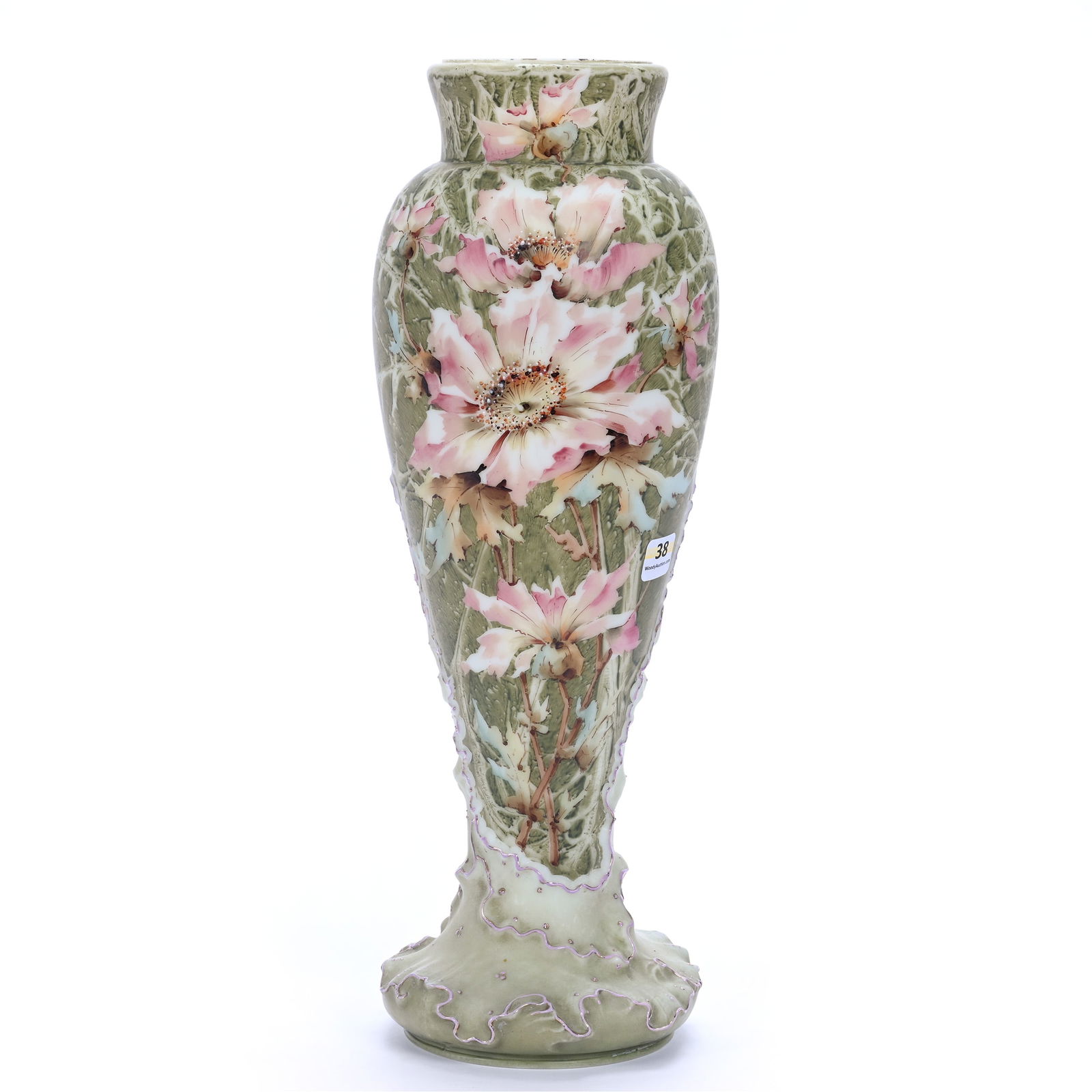 Vase Marked Kelva, Green Mottled Ground (1 of 3)