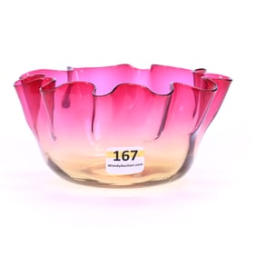 Finger Bowl, Amberina Art Glass