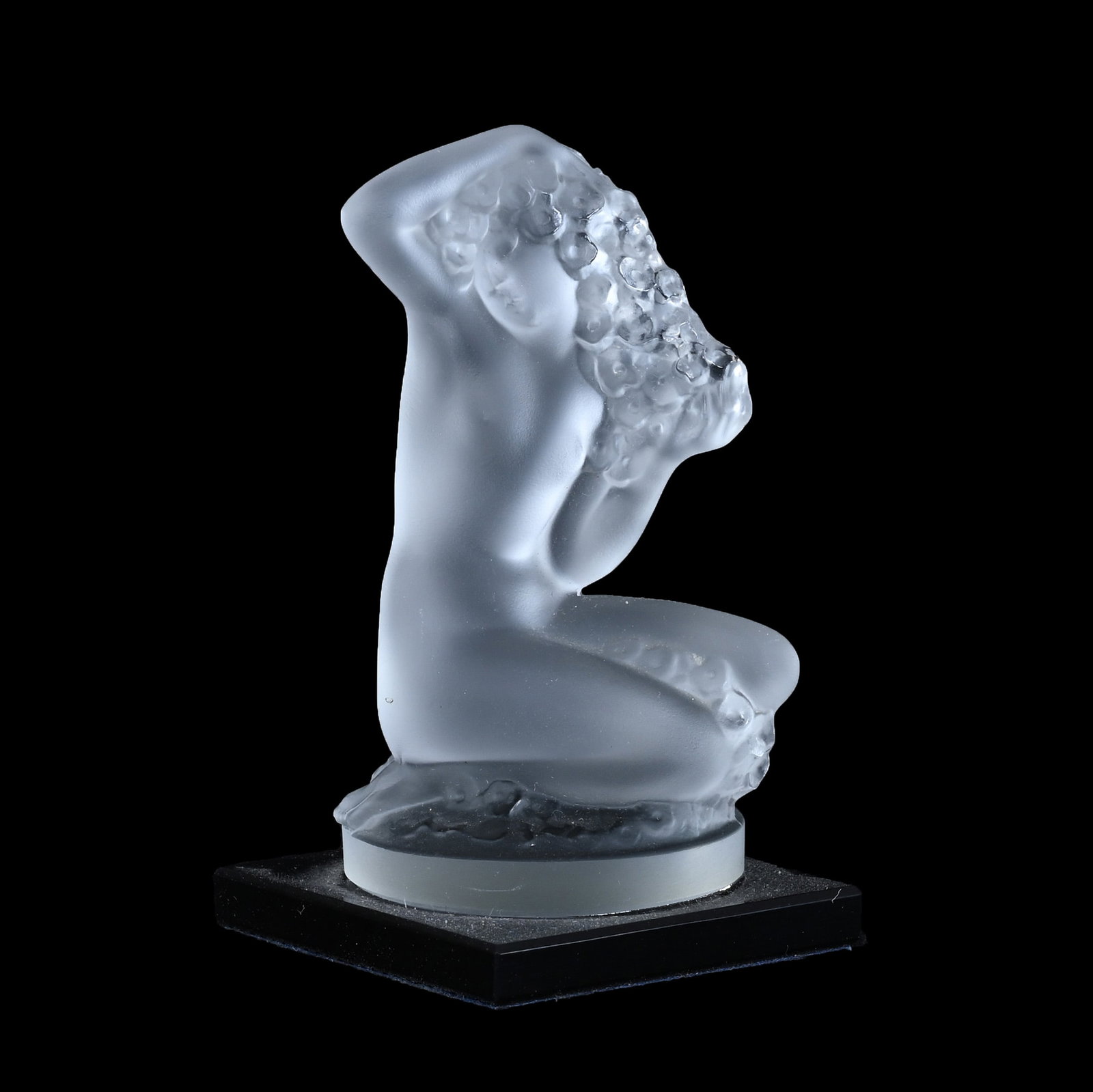 Nude Paperweight Signed Lalique France: Nude Paperweight Signed Lalique France, 3.5" x 2", Verl Timm Collection, Colorado.