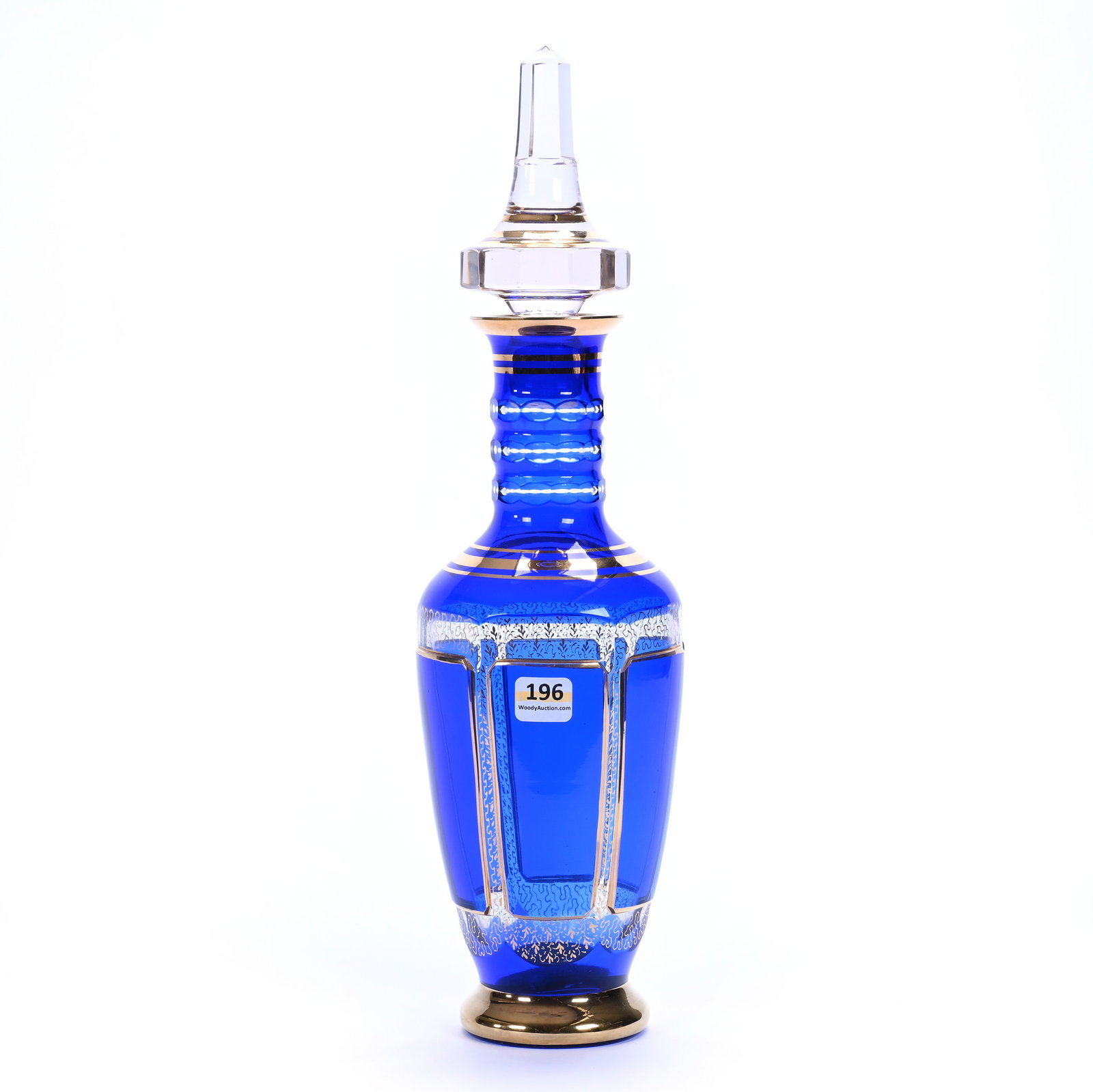 Decanter, Unmarked Moser Art Glass (1 of 4)