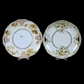 (2) Cake Plates