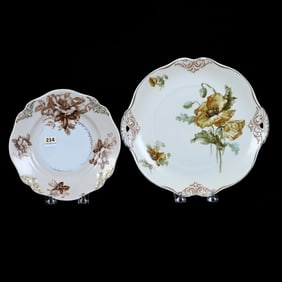 (2) Plates Marked Old Ivory