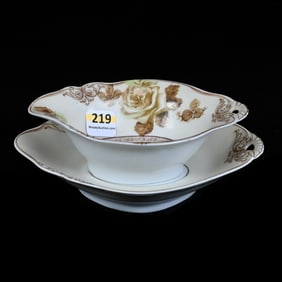 Mayonnaise Bowl/Underplate Marked Silesia (Old Ivory)