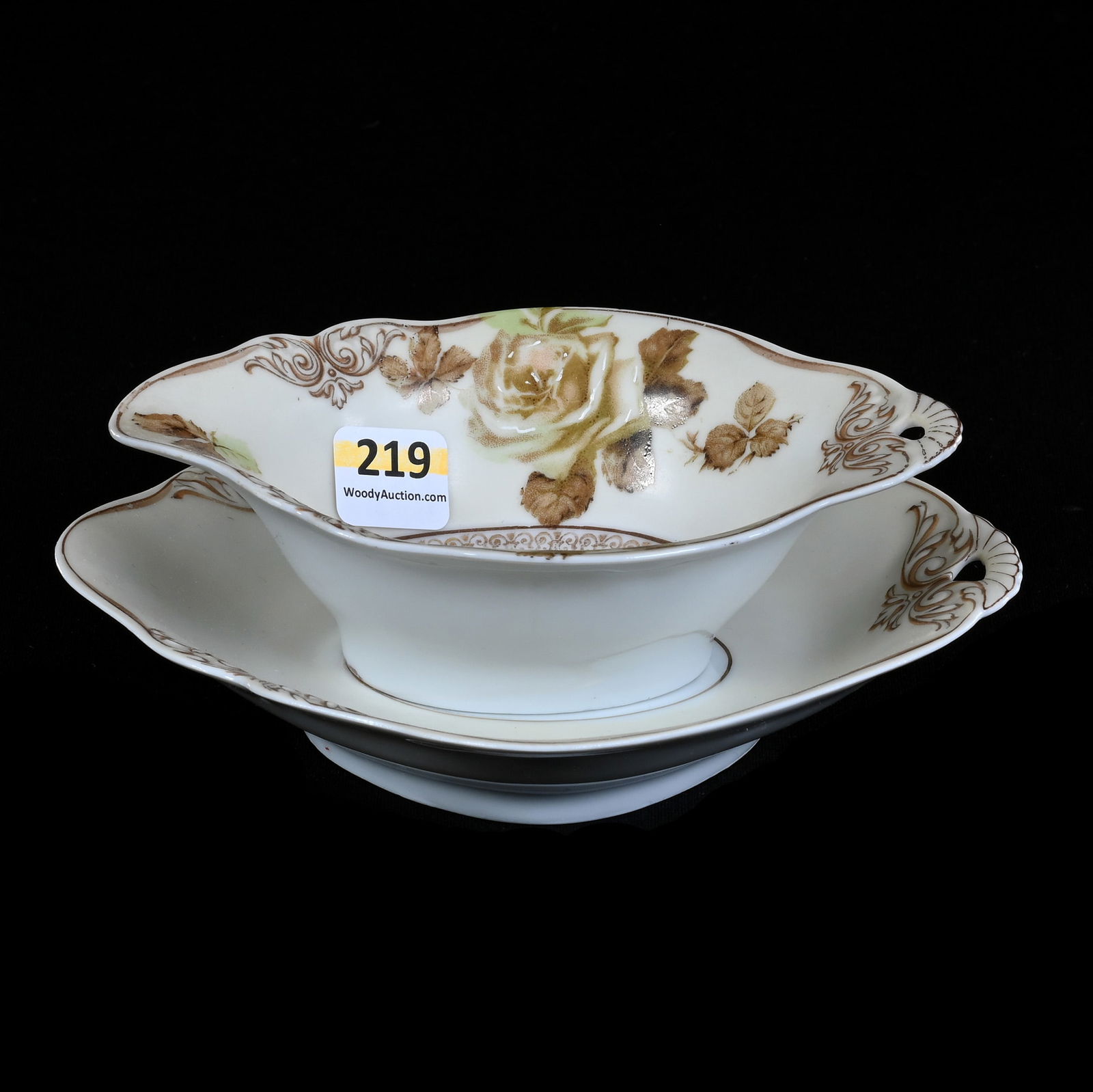 Mayonnaise Bowl/Underplate Marked Silesia (Old Ivory): Mayonnaise Bowl/Underplate Marked Silesia (Old Ivory), 2.25" x 6.5" x 6", Verl Timm Collection, Colorado.
