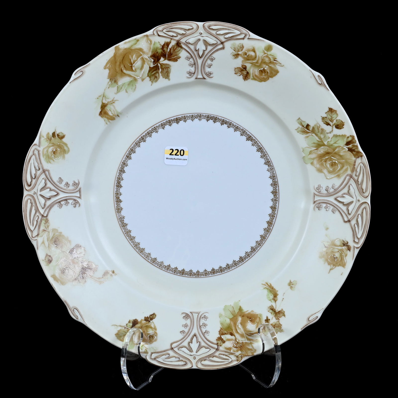 Round Tray Marked Old Ivory #XVI (1 of 2)