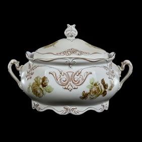 Cracker Jar Marked Old Ivory #84