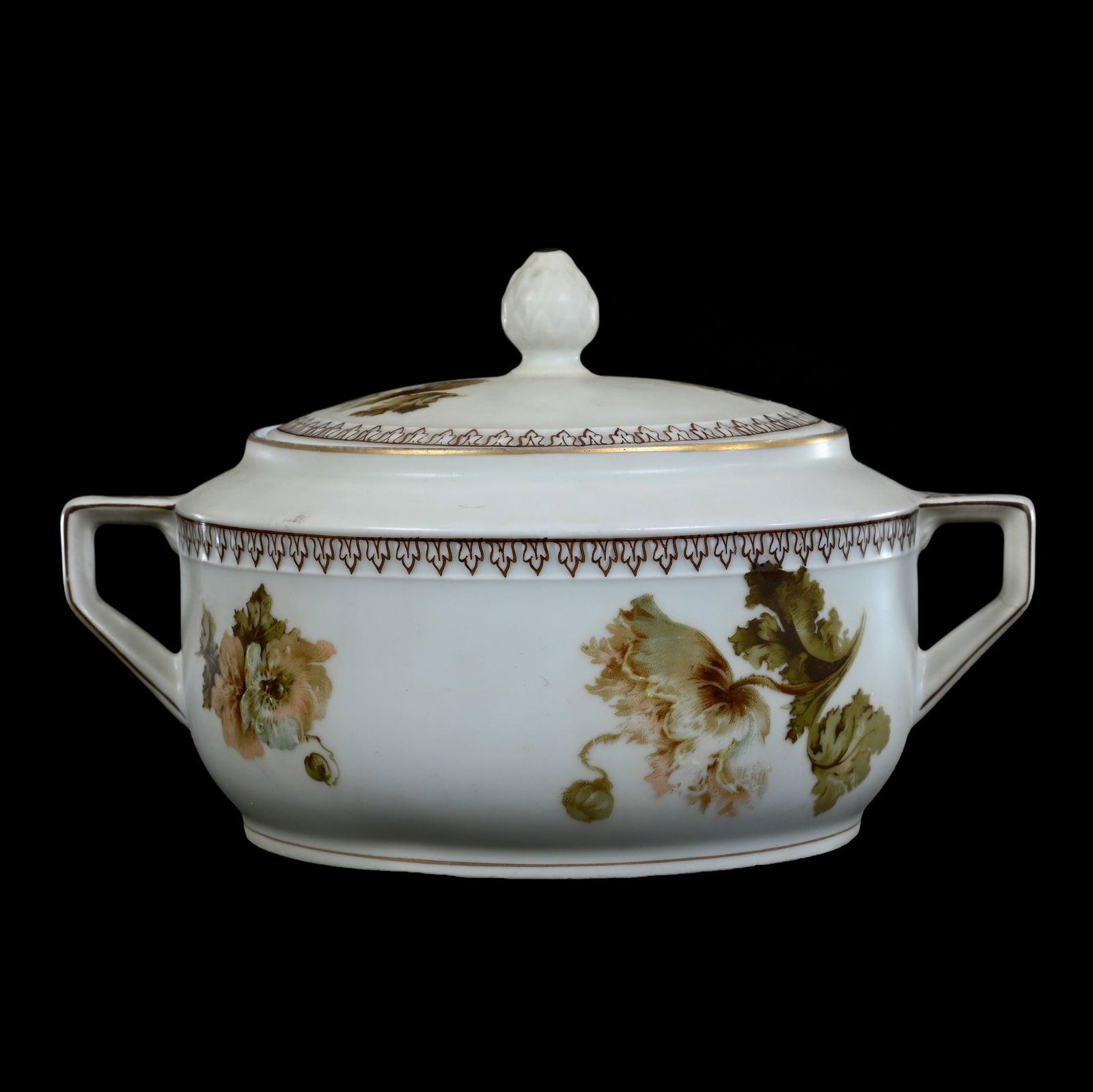 Cracker Jar Marked Old Ivory #202 (1 of 3)