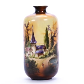 Vase Marked R.S. Prussia, Castle Scenic Decor