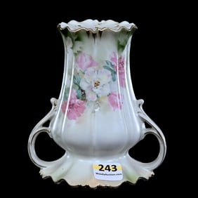 Skirted Muffineer, Two Handles, Unmarked R.S. Prussia