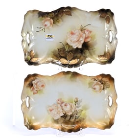 (2) Dresser Trays Marked R.S. Prussia And R.S. Suhl