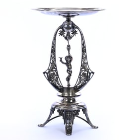 Victorian Silverplate Centerpiece Marked W. Wilson & Son #1027