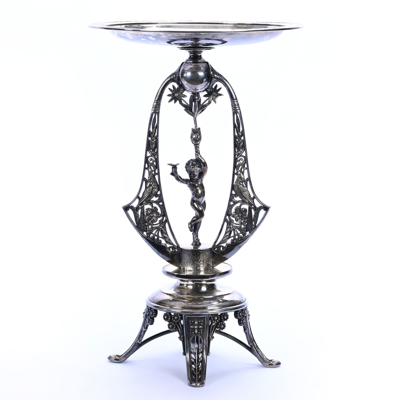 Victorian Silverplate Centerpiece Marked W. Wilson & Son #1027 (1 of 5)