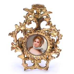 Round Porcelain Plaque Marked Germany