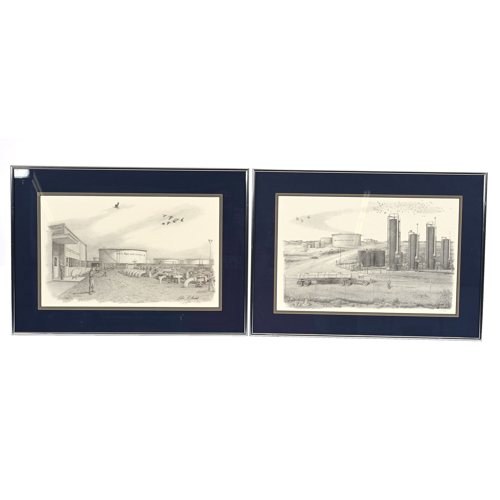 (4) Limited Edition Oil Field Artwork Signed Blair B. Arnold (1 of 6)