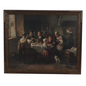 Framed Print By Dutch Artist Bernard De Hoog (1866 - 1943)