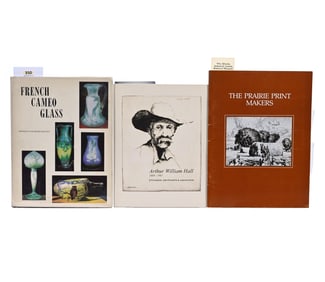 (3) Publications About Prairie Print Makers And French Cameo Glass