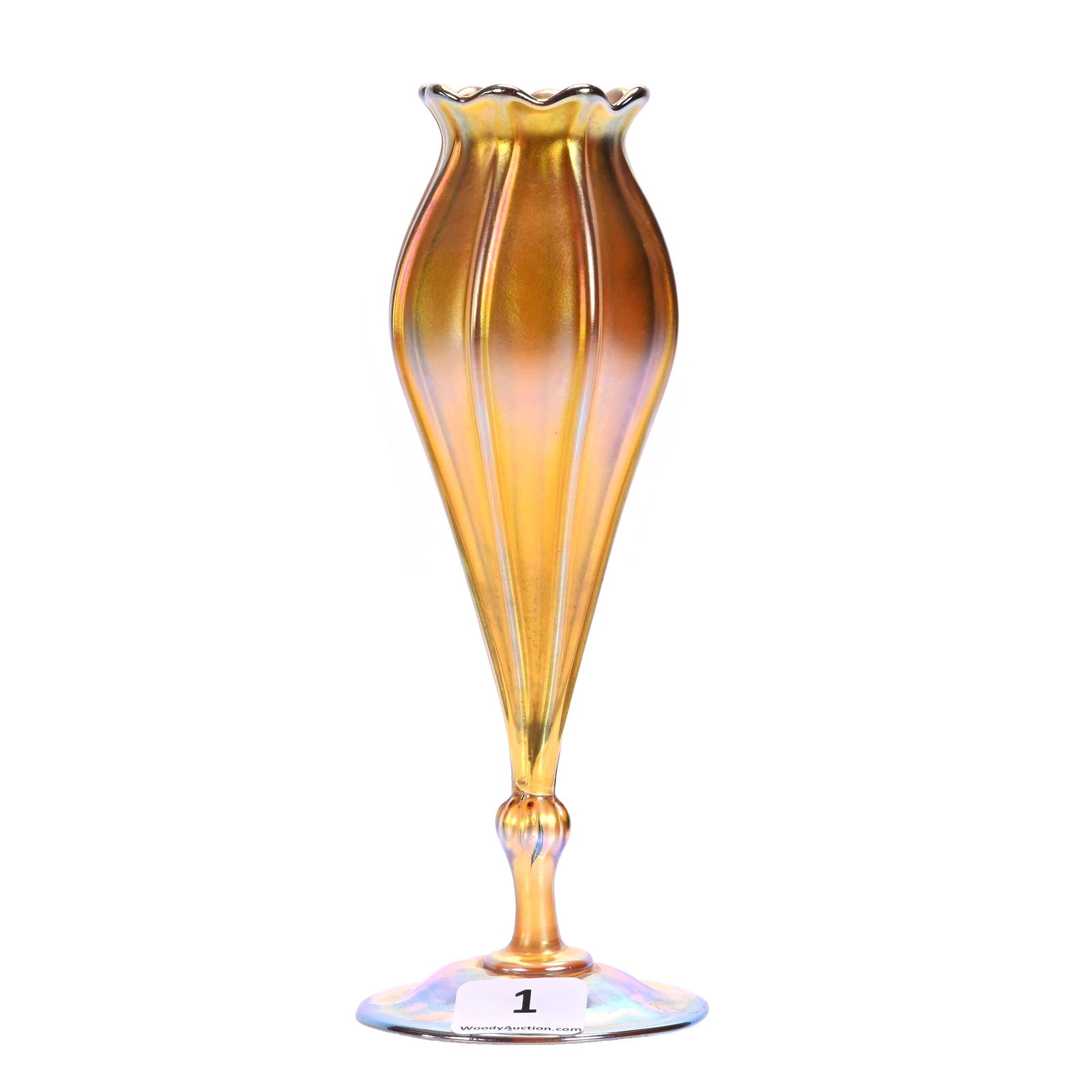 Vase, Signed L.C. Tiffany-Favrile #6816H Art Glass