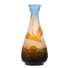 Vase, Signed *Galle, French Cameo Art Glass