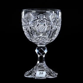 Water Stem, ABCG, Signed Libbey, Wedgemere Pattern