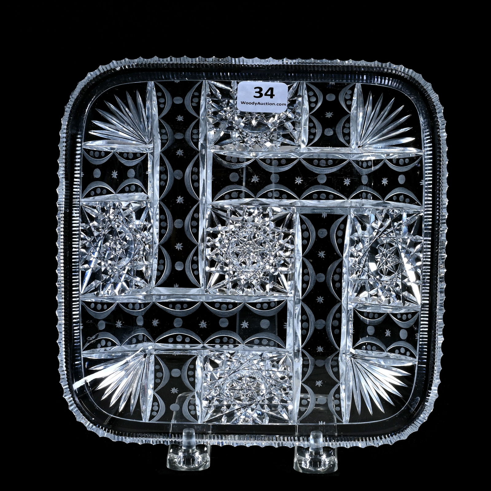 Square Plate, ABCG, Signed Tuthill, Athena Pattern (1 of 2)