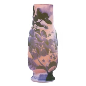 Vase, Signed Galle, French Cameo Art Glass