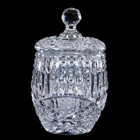 Covered Jar, ABCG, Signed Libbey Ellesmere Pattern