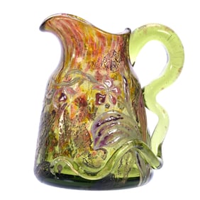 Diminutive Pitcher, Signed Emile Galle, French Art Glass